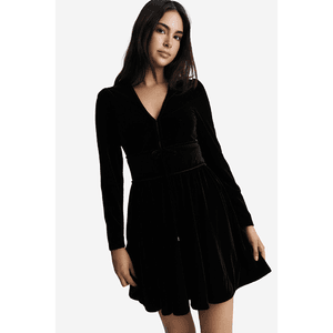 Hovedbilde ella&il Tia Velour Dress Black