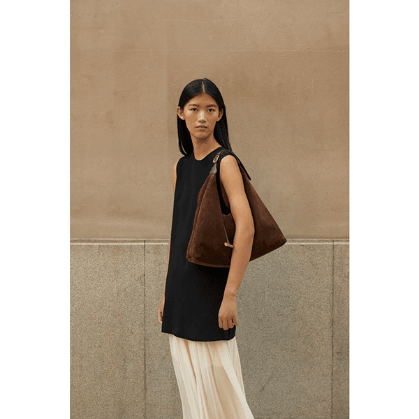 Liffner Pillow Hobo Bag Dark Brown