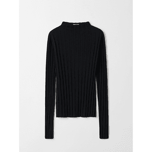 Hovedbilde Soft Goat Ribbed Top Black