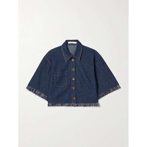 Main Image Zimmermann Rhiannon Fringe Denim Shirt Atlantic