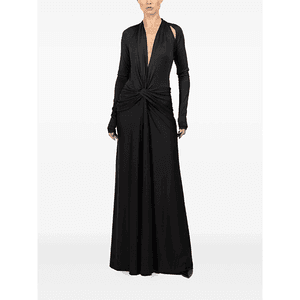 Hovedbilde Twist Detail V-neck Gown Black