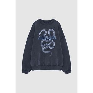 Hovedbilde Anine Bing Harvey Sweatshirt Snake Washed Black