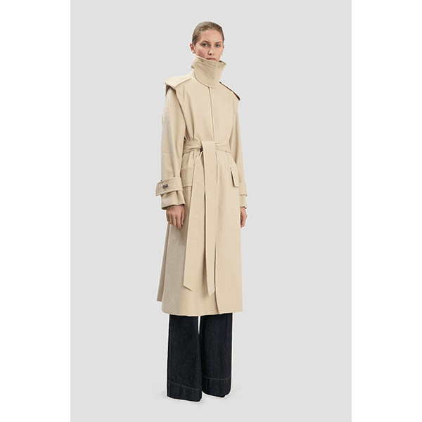 Victoria Beckham Philippa Trench Coat Beige