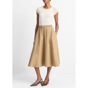 Main Image Vince Pocket Full Skirt Dark Barley