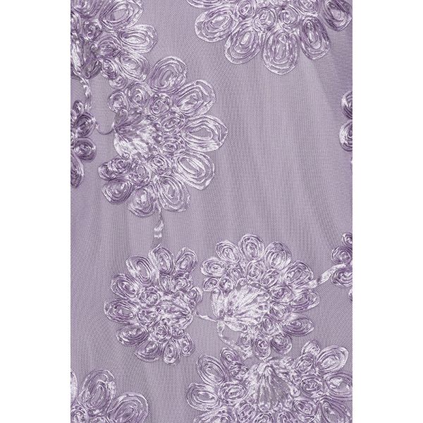 ROTATE Flower Mesh Maxi Dress Lavender Aura