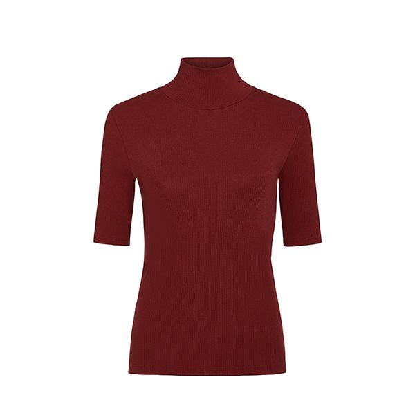 Vince Elbow Slv Turtleneck Siena