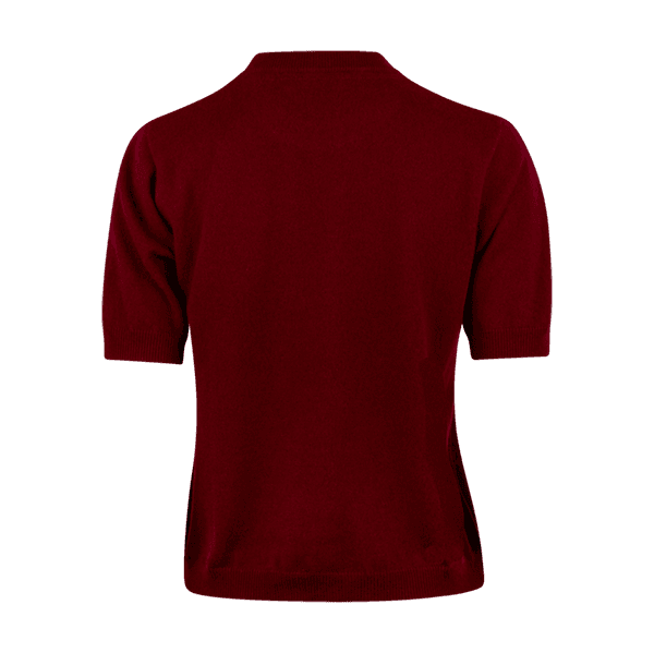 Stenströms Janet Short Sleeve Knit Dark Red
