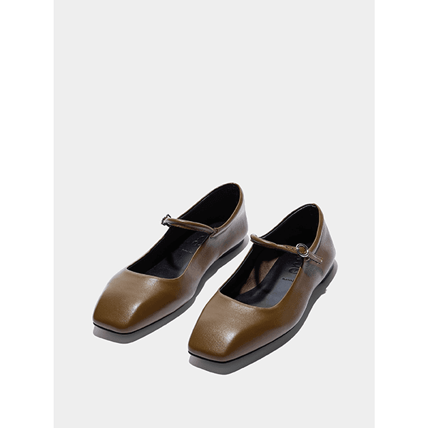 Aeyde Uma Mary-Jane Tobacco