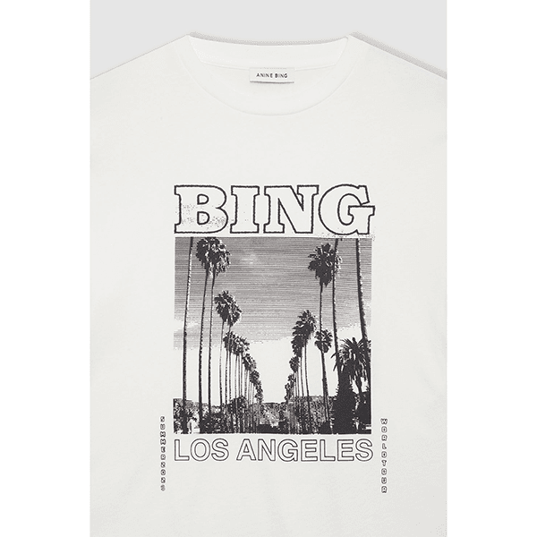 Anine Bing Louis Tee Bing Tour Ivory