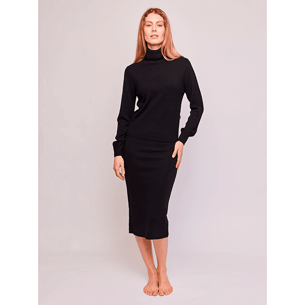 Skyler Merino Skirt Black