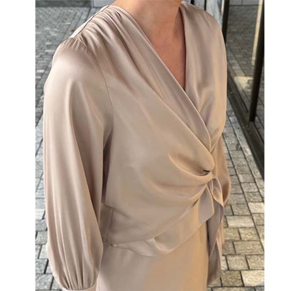 Amuse Anais Blouse Champagne