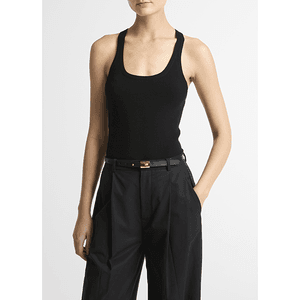 Hovedbilde Vince Stretch Viscose Scoop Nk Tank Black