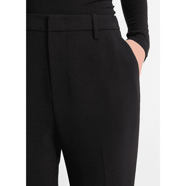 Vince Mid Rise Tailored Flare Pant Black