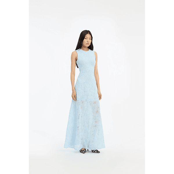 ROTATE Mesh Maxi Dress Plein Air
