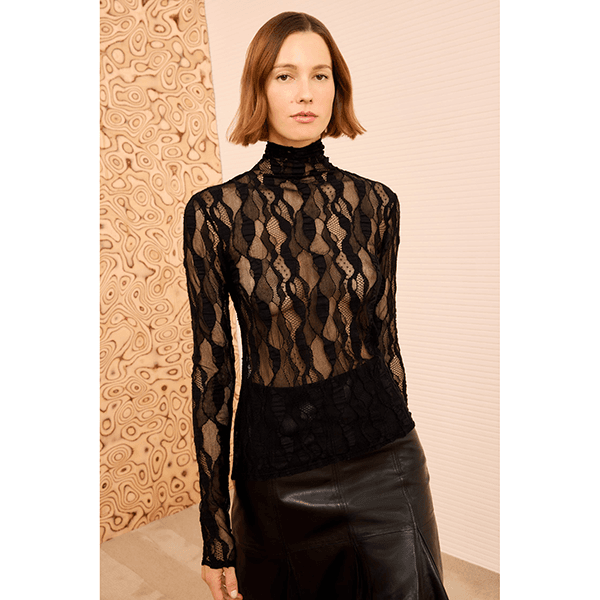 Ulla Johnson Ulyssa Turtleneck Top Noir