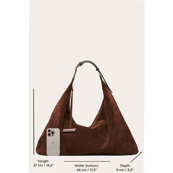 Liffner Pillow Hobo Bag Dark Brown