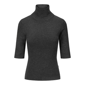 Hovedbilde ella&il Melly Merino Tee Dark Grey Melange
