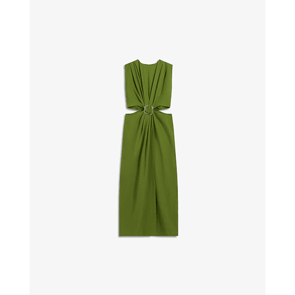 Iben Riviera Dress Leaf Green