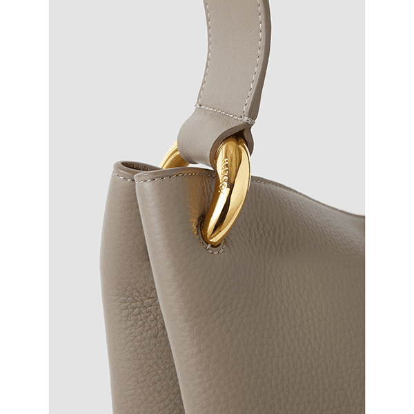 JOSEPH Bucket Leather Bag Tartufo