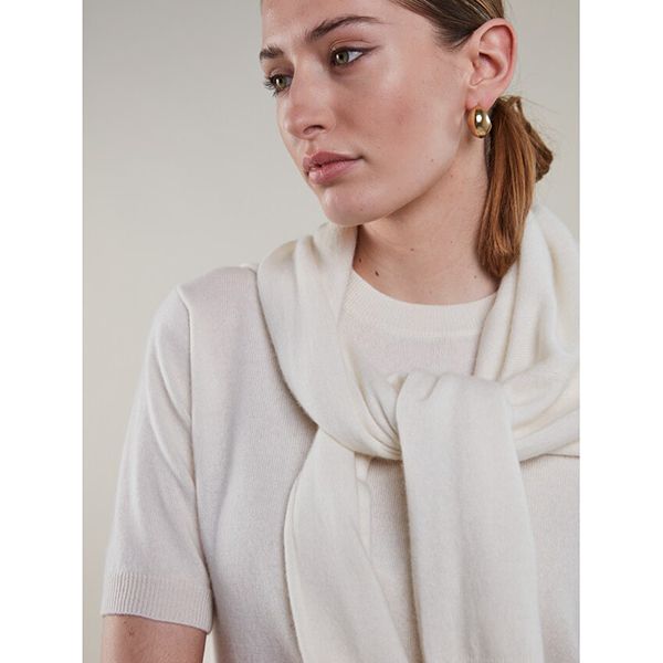 Stenströms Janet Short Sleeve Knit Offwhite