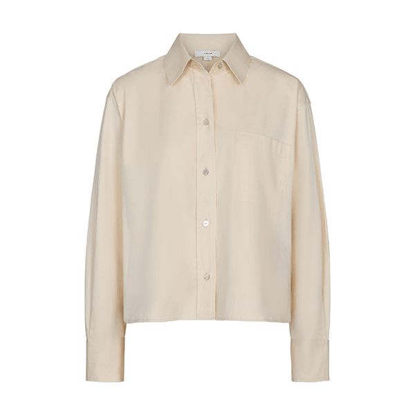 Vince Cropped Shirt Ecru