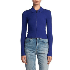 Hovedbilde Victoria Beckham Mila Zipped Polo Top Indigo