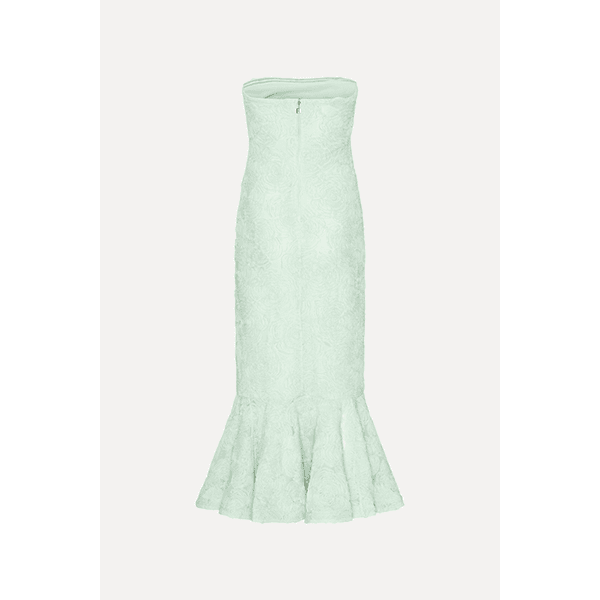  ROTATE Flower Mesh Flounce Dress Ice Flow