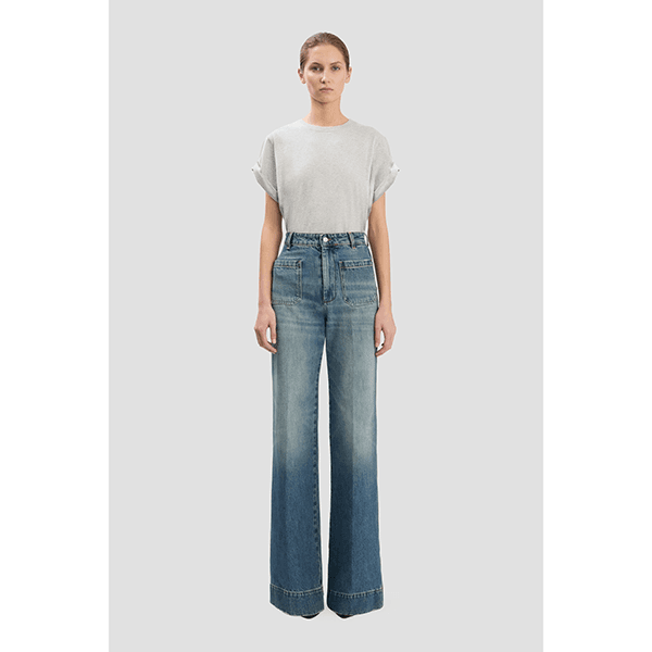 Victoria Beckham Alina Jean Worn Blue