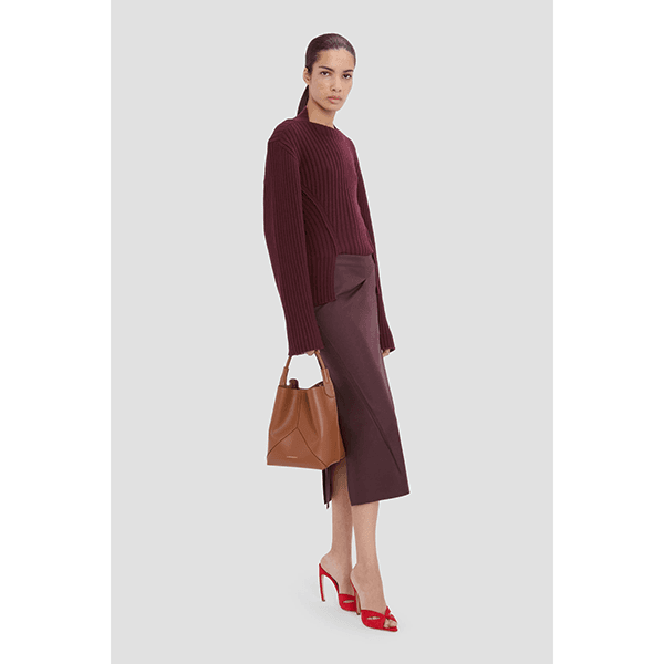Victoria Beckham Victoria Bucket Dark Tan